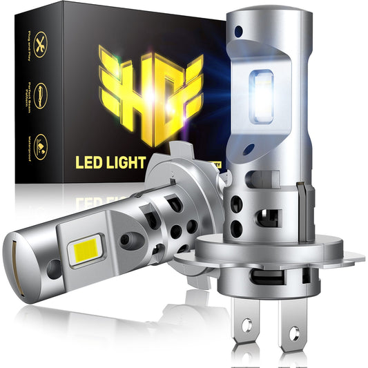 M9F H7 70W 6500K White 20000LM IP68 LED Headlight Bulbs 2 Pcs