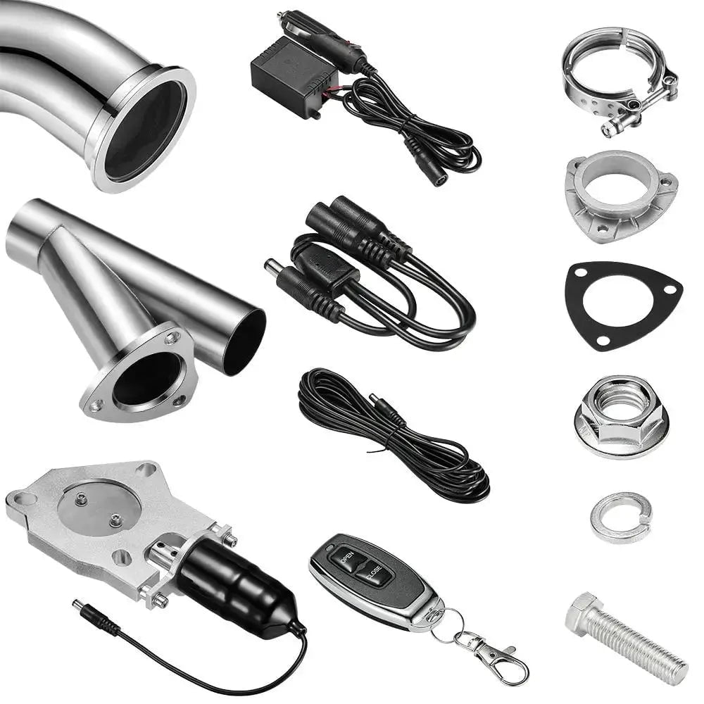 SPEEDWOW 2.0 Inch Dual Electric Exhaust Cutout Valve Remote Switch