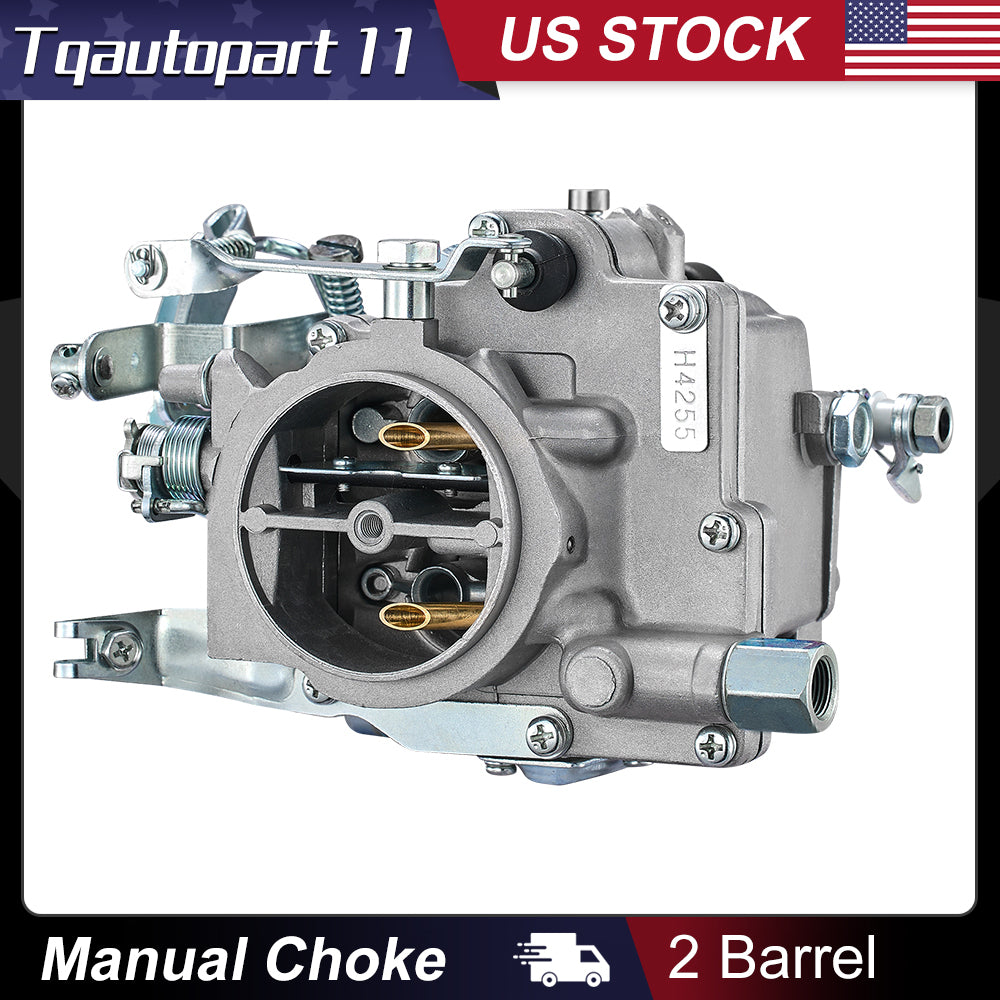 SPEEDWOW 2-Barrel Carburetor Carb Compatible with Toyota Corolla 3K 4K Starlet Trueno 21100-24034 Carburetor Kit Electric Choke