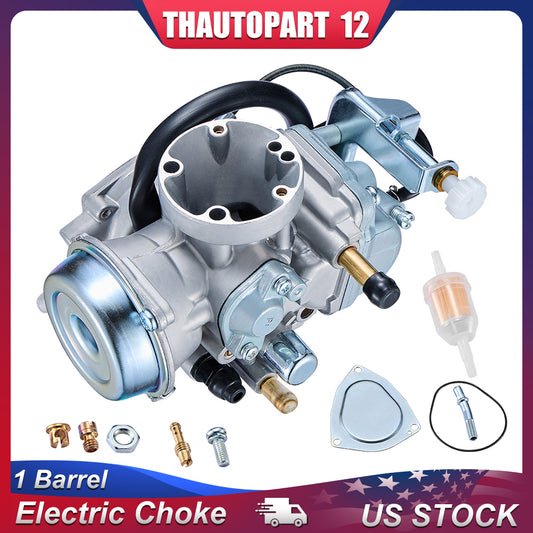 SPEEDWOW 1 Barrel Carburetor Carb Compatible with Suzuki LT-F250 LTF250 Ozark 250 2x4 2002 2003 2004 2005 2006-2014 Carburetor Kit Electric Choke