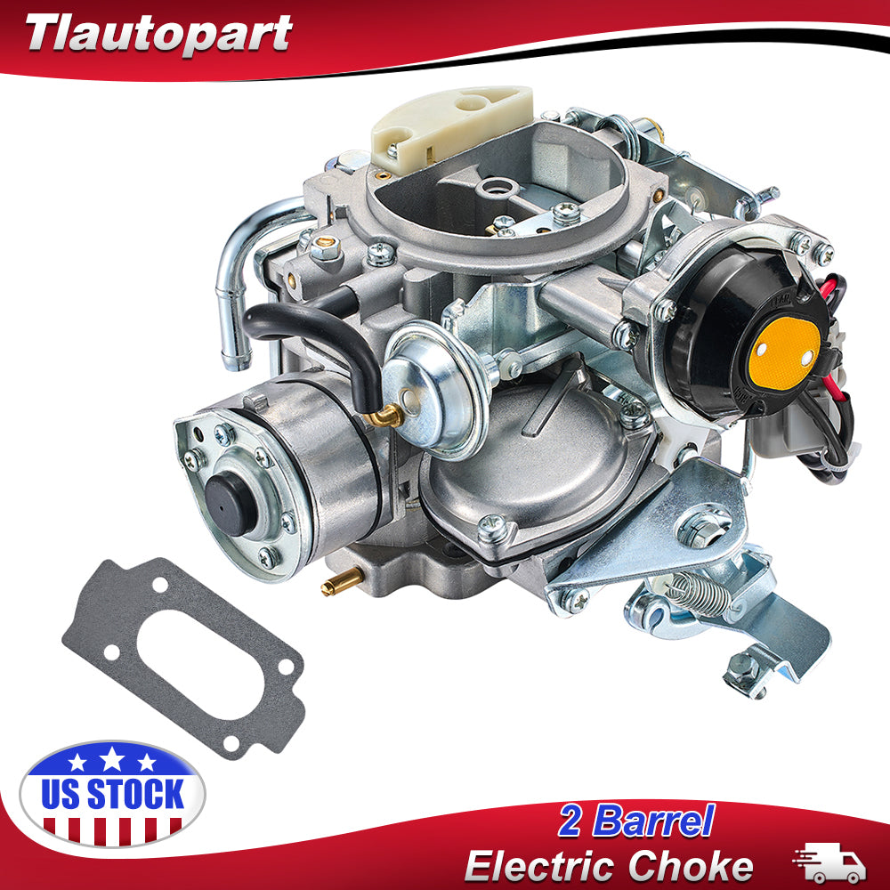 SPEEDWOW 1 Barrel Carburetor Carb Compatible with Nissan 720 Pickup 2.4L Z24 Engine 1983 1984 1985 1986 16010-21G61 Carburetor Kit Electric Choke