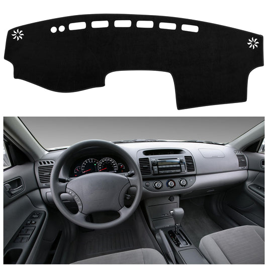 SPEEDWOW Premium Black Dashboard Cover Mat Carpet Tailored Fit for 2002-2006 Toyota Camry Dashboards