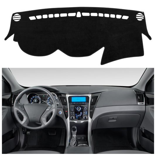 SPEEDWOW Dashboard Dash Board Cover Mat Carpet Compatible with 2011-2014 Hyundai Sonata