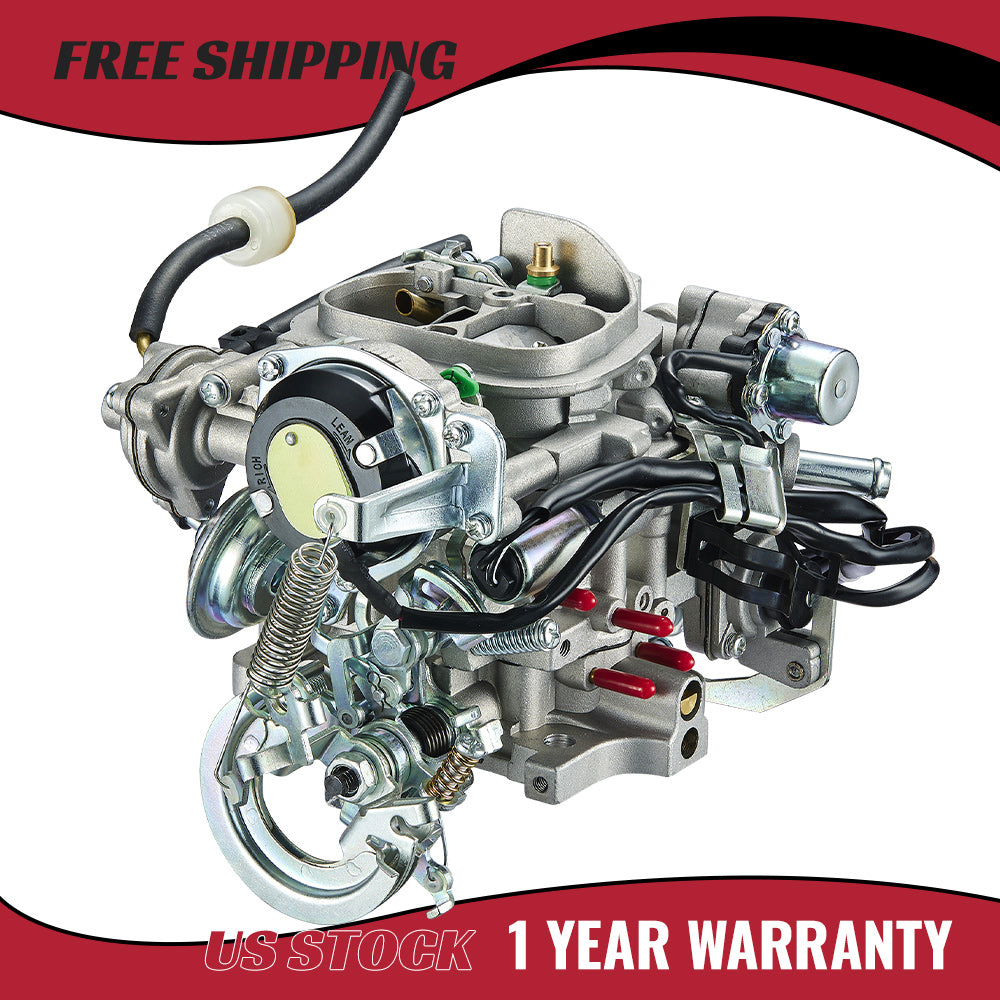 SPEEDWOW 2 Barrel Carburetor CARB 22R Engine for 1981-1995 Toyota Pickup Celica 4Runner 2.4 21100-35520 Cu Carburetor Rebuild Kit Electric Choke