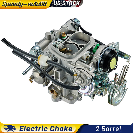 SPEEDWOW 2 Barrel Carburetor CARB 22R Engine for 1981-1995 Toyota Pickup Celica 4Runner 2.4 21100-35520 Cu Carburetor Rebuild Kit Electric Choke