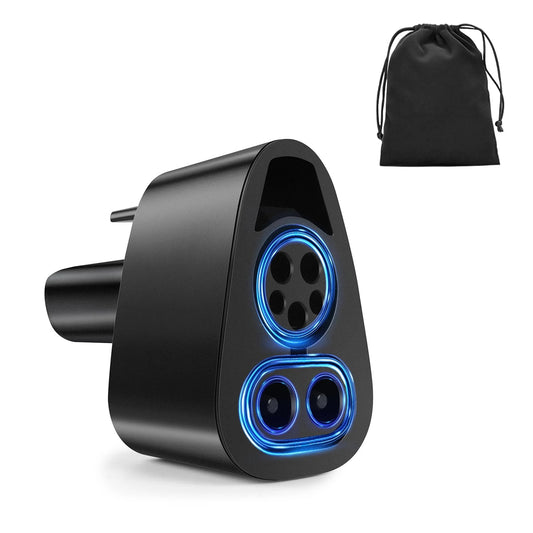 Upgraded CCS TS Charger Adapter Compatible with Model 3/Y/S/X, 250KW Professional CCS1 TS Fast Charging Adapter for Level 1/2/3 Charger Stations