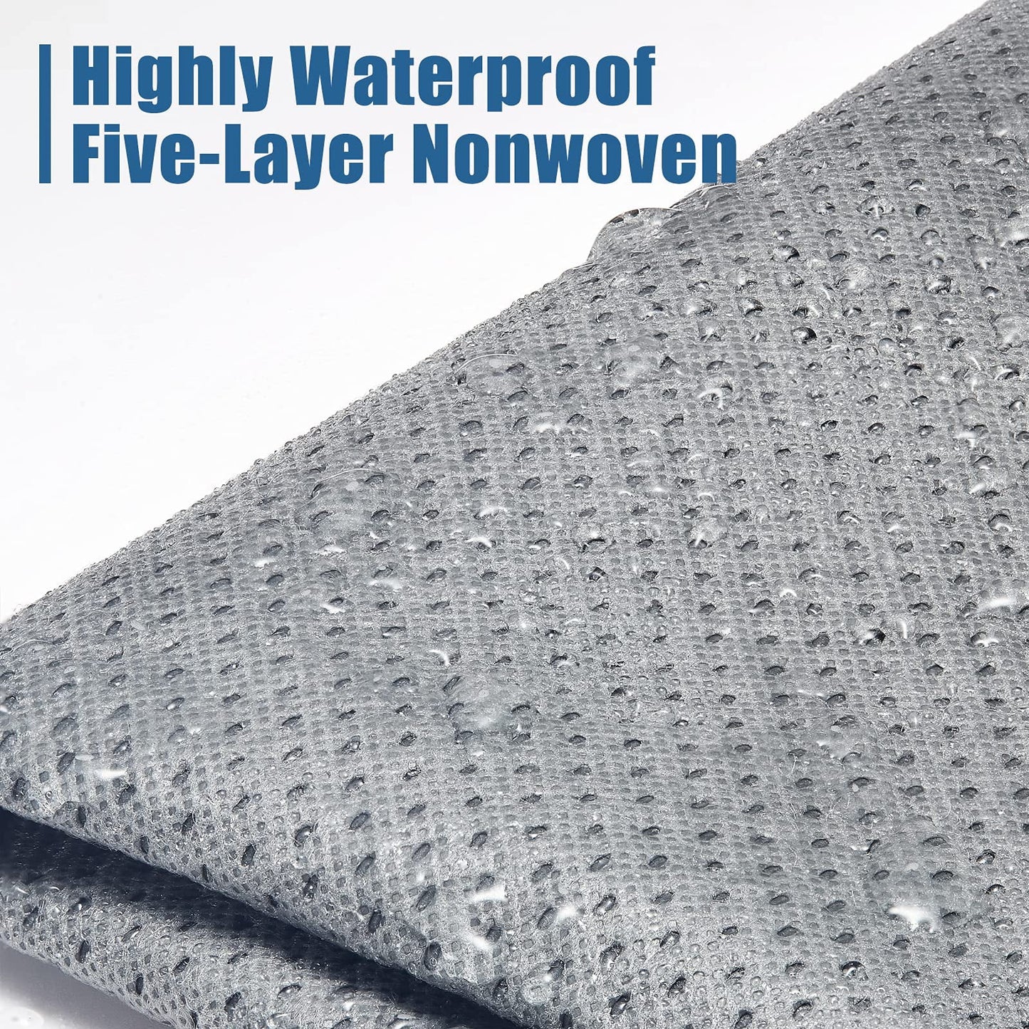 SPEEDWOW Tire Covers Set of 4,Upgraded 5 Layer Nonwoven RV Wheel Covers, Waterproof Anti-UV Snow Sun Rain Tire Protectors Covers for Trailer,Camper,RV,Truck,SUV