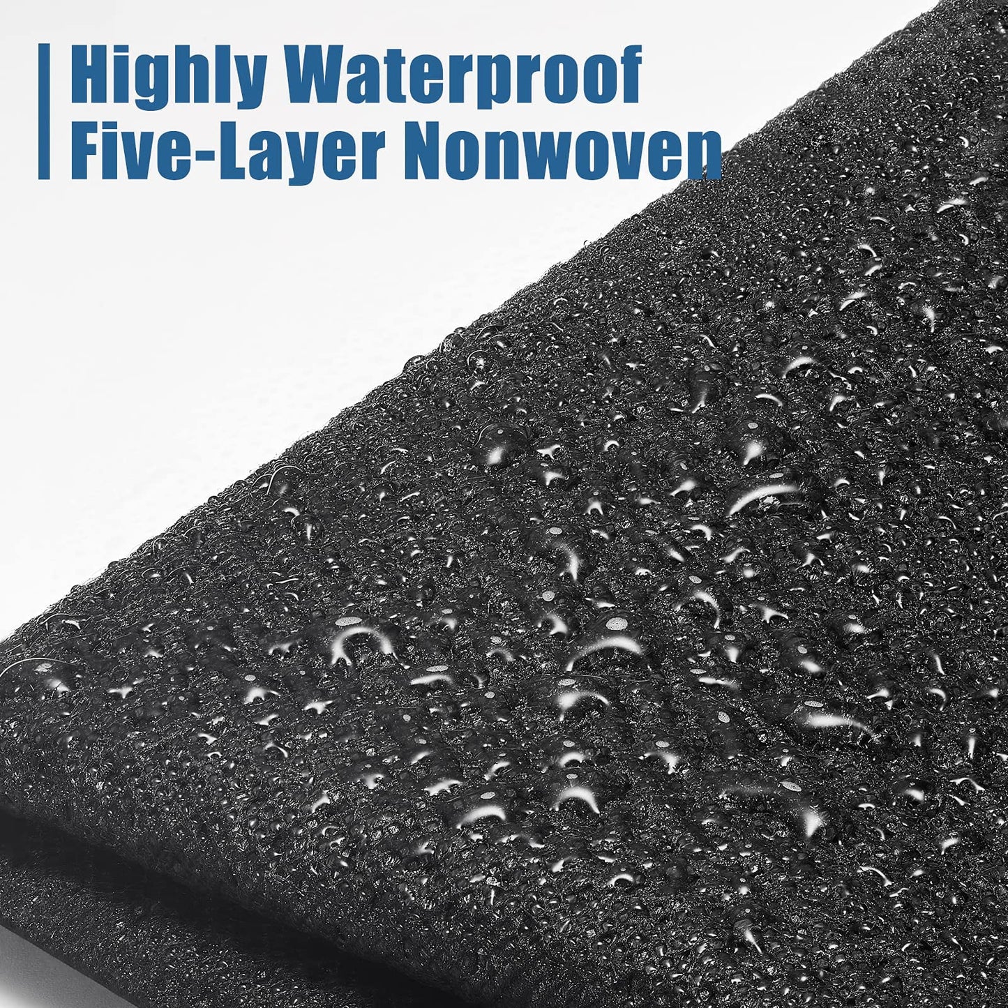 SPEEDWOW Tire Covers Set of 4,Upgraded 5 Layer Nonwoven RV Wheel Covers, Waterproof Anti-UV Snow Sun Rain Tire Protectors Covers for Trailer,Camper,RV,Truck,SUV