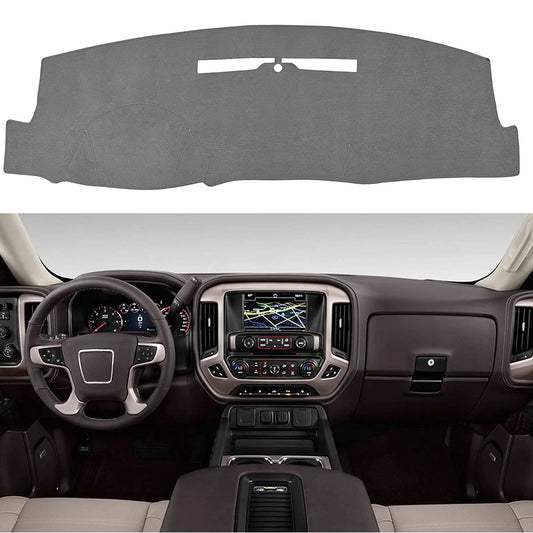 SPEEDWOW Premium Custom Fit Dashboard Cover Mat Carpet for 2014 - 2018 Chevrolet Silverado & GMC Sierra 1500/2500/3500