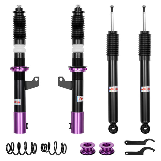 SPEEDWOW Coilovers Shocks Kits for 2006-2014 VW MK5 MK6, 32 Levels Damper Adjustable Coilovers Suspension Struts Kit