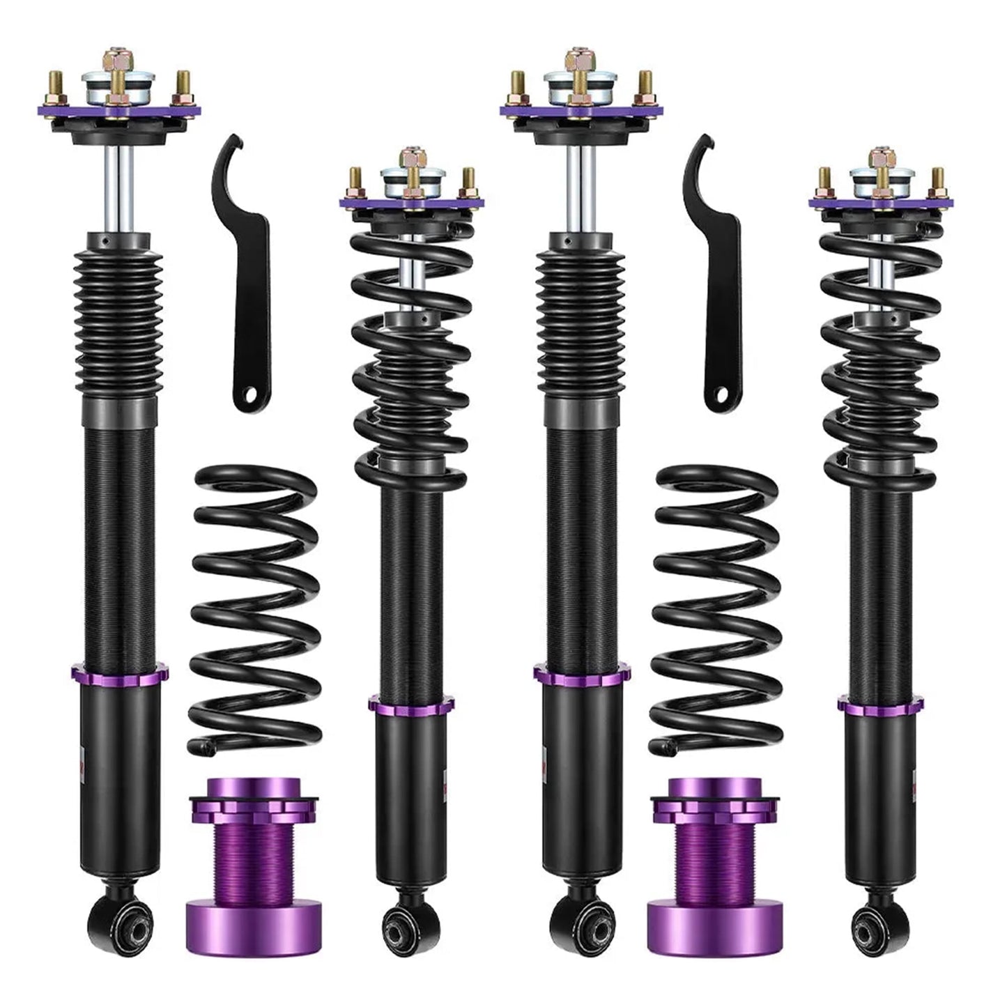 2014-2016 Lexus IS200t IS250 IS350 Sedan RWD Coilover Shock Absorbers 4PCS