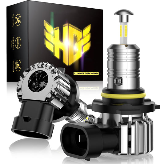 High Quality 360¡ã Full Illumination 60W 6500K 20000LM IP68 Rated LED Headlight Bulbs (2 Pcs) Perfect Fit for T6F, 9005/HB3