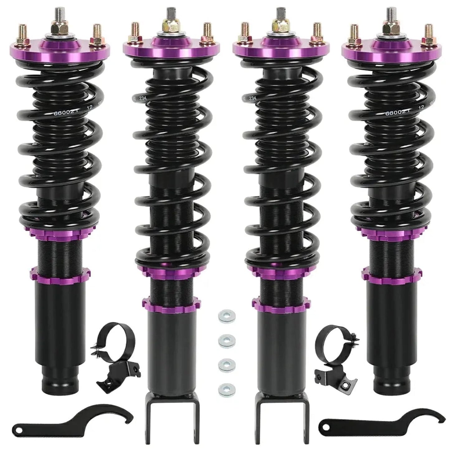 1988-1991 Honda ED Civic CRX DA Acura Integra Coilover Shock Absorbers Struts 4PCS