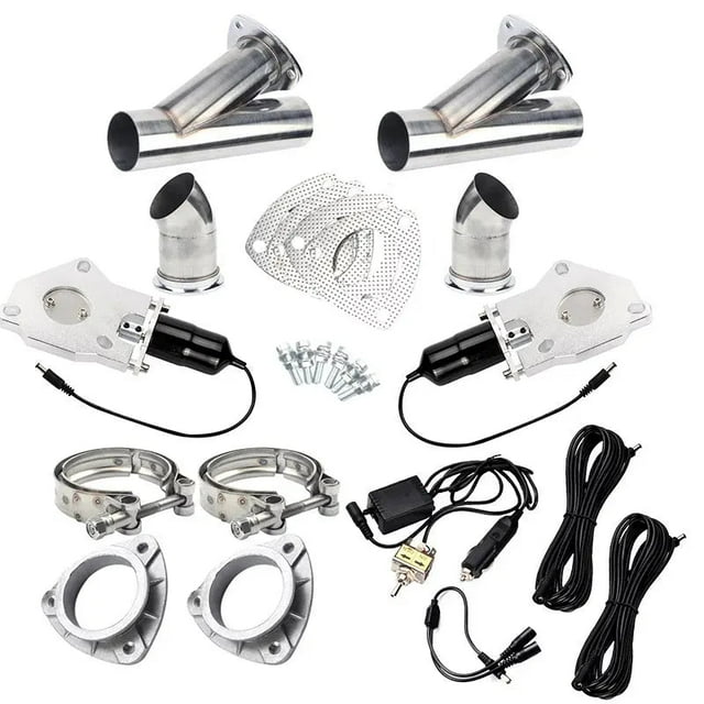 SPEEDWOW 2.0 Inch Dual Manual Switch Electric Exhaust Cutout Valve