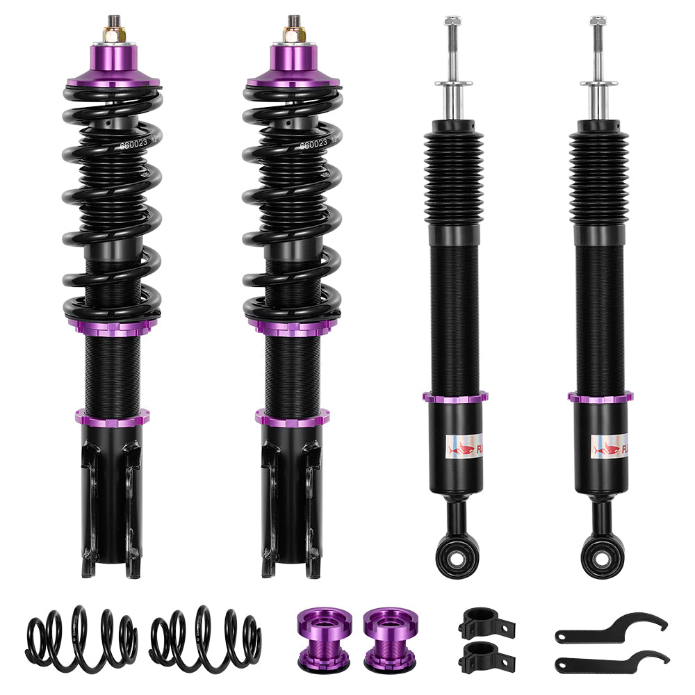 SPEEDWOW Coilovers Kits for 2006-2008 Honda FIT, 32 Levels Damper Adjustable Coilovers Suspension Kit Shock Absorbers Struts Coilover Lowering Kit