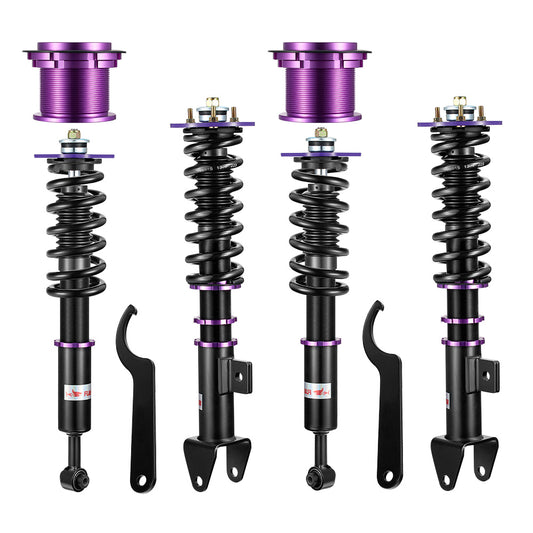 SPEEDWOW Coilover Shocks Kits for 2011-2022 Dodge Charger / Challenger RWD, 24 Levels Damper Adjustable Coilovers Suspension Struts Kit, Twin-Tube Lowering Kit