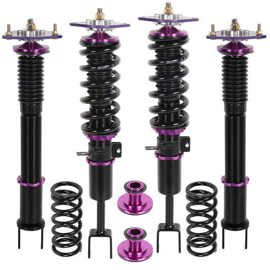 SPEEDWOW Coilovers Kits for 2003-2008 Nissan 350Z Z33 Coupe, 24 Levels Damper Adjustable Coilovers Suspension Kit Shock Absorbers Struts Coilover Lowering Kit