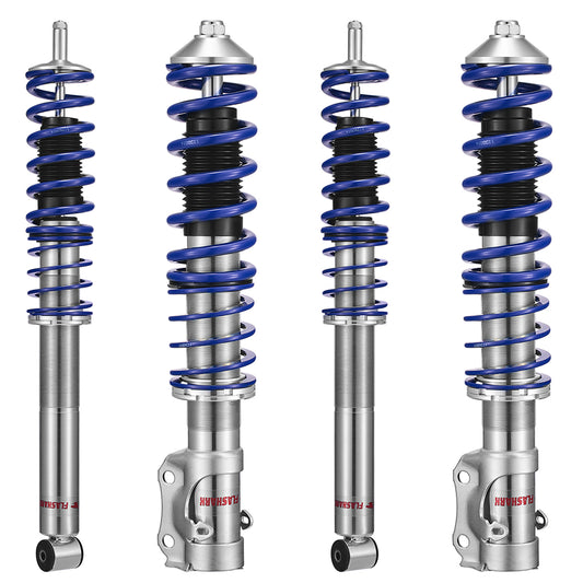 SPEEDWOW Coilovers for 1985-1992 VW Golf MK2, 1991-2000 Golf Mk3, 24 Levels Damper Adjustable Coilovers Suspension Struts Kit