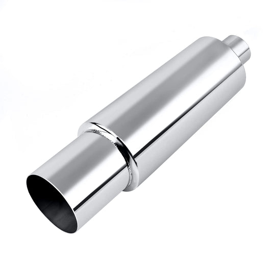SPEEDWOW 2.5” Inlet 4” Outlet Exhaust Tips Exhaust Muffler Universal for Car Sedan SUV Truck Vehicles