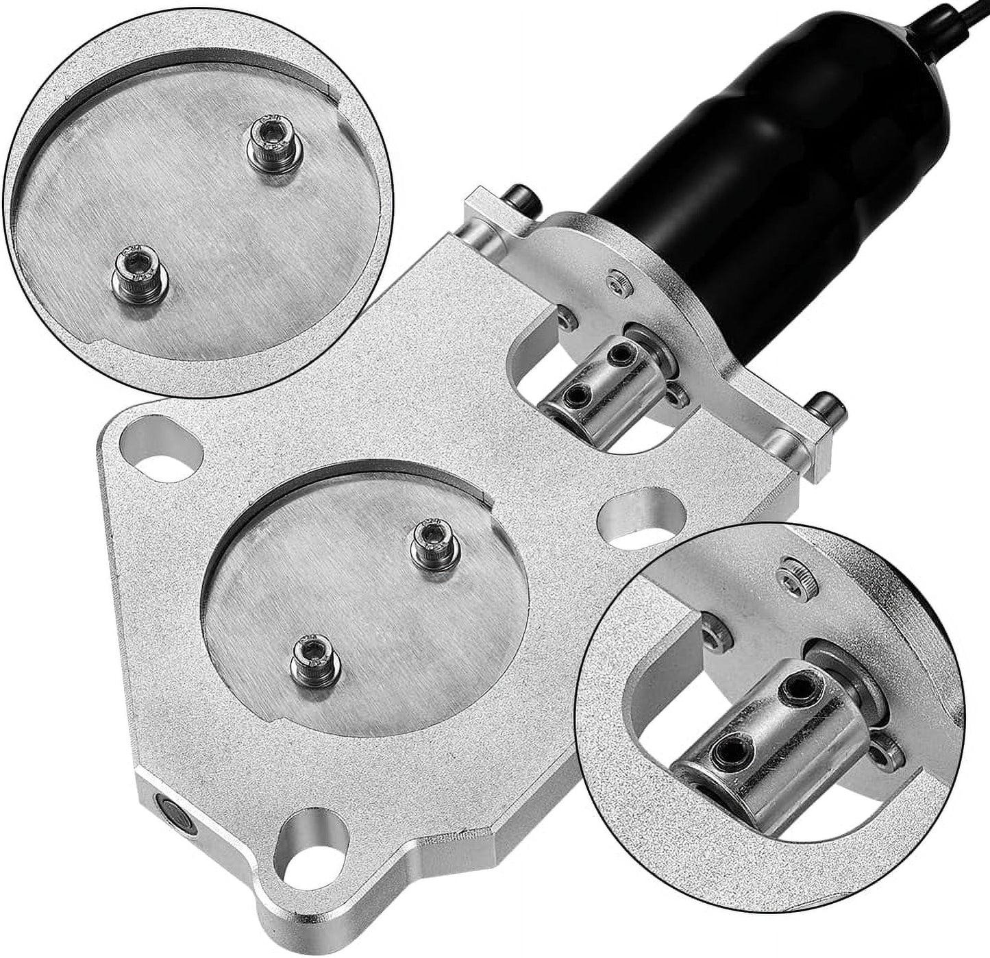 SPEEDWOW 2.0 Inch Remote Electric Exhaust Cutout Kit, Adjustable, 2-Pack