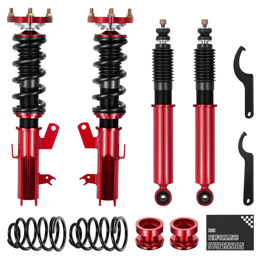SPEEDWOW Coilovers Kits for Honda Civic 2012-2015, 24 Levels Damper Adjustable Coilovers Suspension Struts Kit, Twin-Tube Lowering Kit